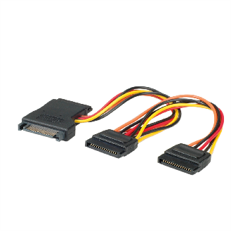 ROLINE Y-Adapterkabel S-ATA / 3x SATA, 0,3 m-Beschreibung lesen