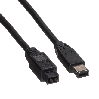 ROLINE IEEE 1394b / IEEE 1394 Kabel, 9/6polig, schwarz, 1,8 m-Beschreibung lesen