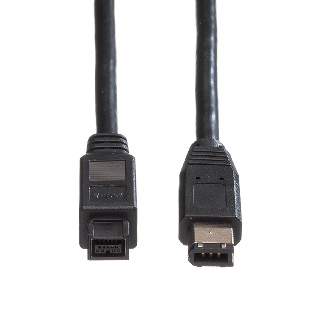 ROLINE IEEE 1394b / IEEE 1394 Kabel, 9/6polig, schwarz, 1,8 m-Beschreibung lesen