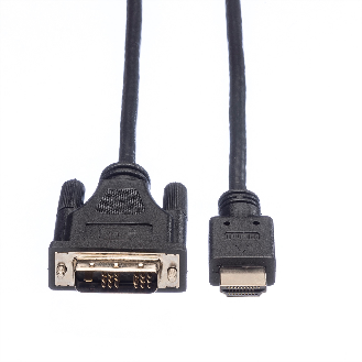ROLINE Kabel DVI (18+1) ST - HDMI ST, schwarz, 2 m-Beschreibung lesen