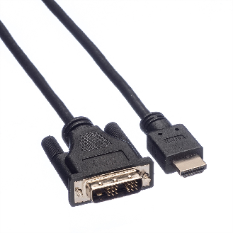 ROLINE Kabel DVI (18+1) ST - HDMI ST, schwarz, 2 m-Beschreibung lesen