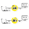 ROLINE Kabel DVI (18+1) ST - HDMI ST, schwarz, 2 m