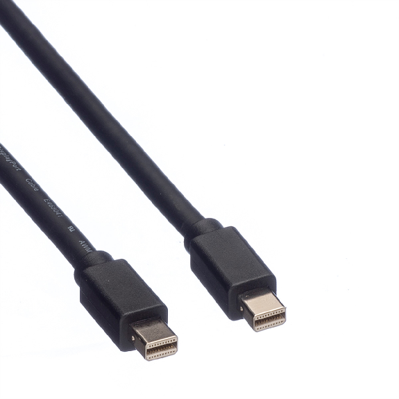 ROLINE DisplayPort Kabel, Mini DP ST - Mini DP ST, schwarz, 2 m-Beschreibung lesen