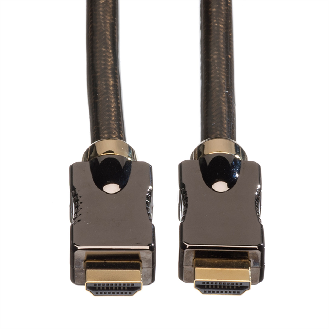 ROLINE 4K HDMI Ultra HD Kabel mit Ethernet, ST/ST, schwarz, 1 m-Beschreibung lesen