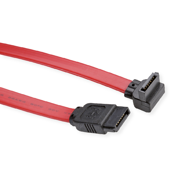 VALUE Internes Festplattenkabel SATA 3.0 Gbit/s, gewinkelt, 0,5 m VALUE Internes Festplattenkabel SATA 3.0 Gbit/s, gewinkelt, 0,5 m-Beschreibung lesen