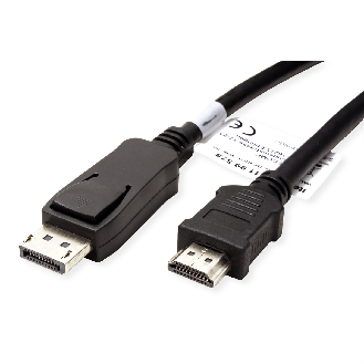 VALUE DisplayPort Kabel DP - HDTV, ST/ST, schwarz, 4,5 m-Beschreibung lesen