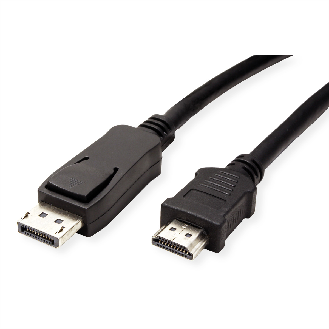 VALUE DisplayPort Kabel DP - HDTV, ST/ST, schwarz, 4,5 m-Beschreibung lesen