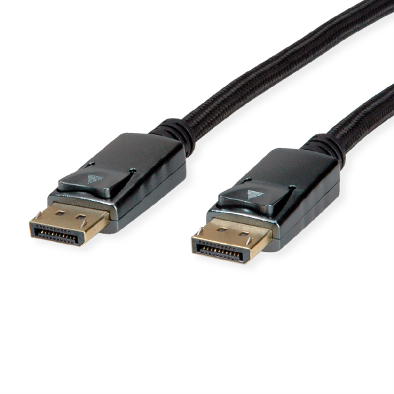 ROLINE Câble DisplayPort v1.4, DP M - DP M, noir / argent, 2 m-Lire la description
