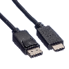 ROLINE GREEN DisplayPort Kabel DP - HDTV, ST/ST, schwarz, 2 m