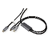ROLINE Câble de chargement USB2.0 Y - Splitter, Type C vers 2x C, M/M, max. 100W, noir, 1,85 m ROLINE Câble de chargement USB2.0 Y - Splitter, Type C vers 2x C, M/M, max. 100W, noir, 1,85 m