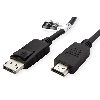 ROLINE RM Câble DisplayPort DP - HDTV, M/M, noir, 2 m