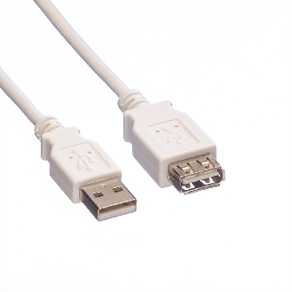 VALUE USB 2.0 Kabel, Typ A-A, ST/BU, weiß, 0,8 m-Beschreibung lesen