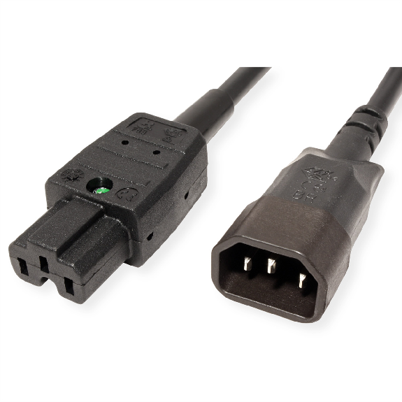 BACHMANN Netzkabel Kaltgerätestecker-Stecker auf Warmgeräte-Kupplung, IEC320 C14/C15, 3 m BACHMANN Netzkabel Kaltgerätestecker-Stecker auf Warmgeräte-Kupplung, IEC320 C14/C15, 3 m-Beschreibung lesen