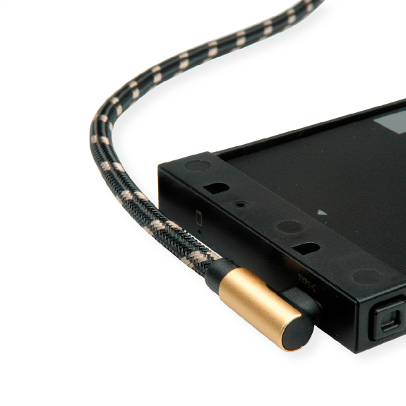 ROLINE GOLD USB 2.0 Kabel, USB A ST reversibel  - USB C ST gewinkelt, 3 m-Beschreibung lesen