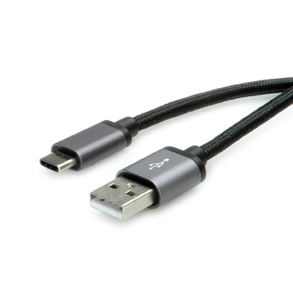 ROLINE Câble USB 2.0, C-A, M/M, noir, 3 m-Leggi tutto