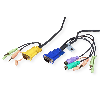 ATEN 2L-5305P Câble KVM VGA, PS/2 et Audio, noir, 5 m