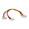 ROLINE Câble en Y 4 pôles HDD / 2x 4 pôles HDD, 0,3 m ROLINE Câble en Y 4 pôles HDD / 2x 4 pôles HDD, 0,3 m