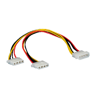 ROLINE Y-Kabel 4 pol. HDD / 2x 4 pol. HDD, 0,3 m-Beschreibung lesen