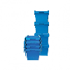 Bac de transport bleu 800x600x340 mm Multiroir