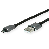 ROLINE Câble USB 2.0, A - Micro B (reversible), M/M, 3 m