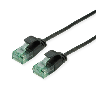 ROLINE RM UTP DataCenter Patchkabel Kat.6A (Class EA), slim, schwarz, 0,5 m-Beschreibung lesen