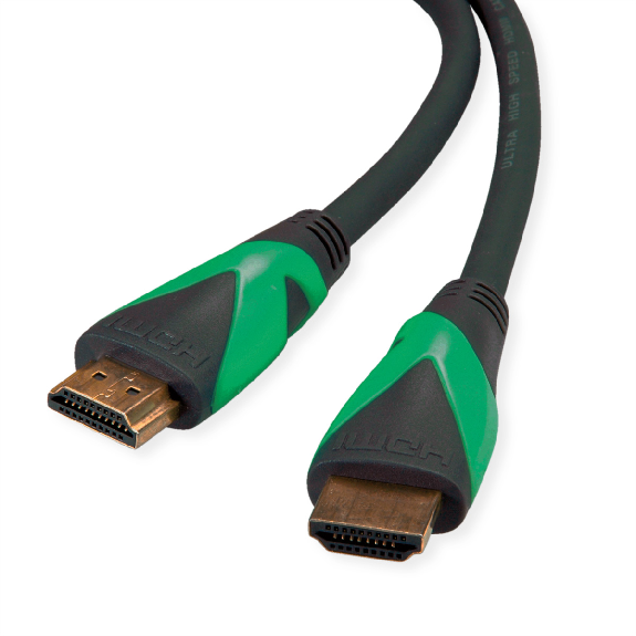 ROLINE GREEN ATC Câble HDMI avec Ethernet Ultra HD 8K, M/M, noir, 3 m-Leggi tutto
