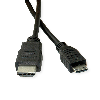 ROLINE GREEN HDMI High Speed Kabel mit Ethernet, HDMI ST - Mini HDMI ST, 2 m