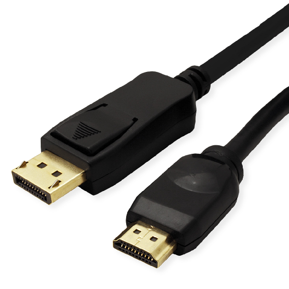 VALUE Câble DisplayPort DP - UHDTV, M/M, noir, 5 m-Leggi tutto