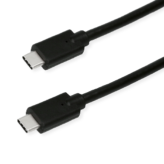 ROLINE GREEN USB 3.2 Gen 2x2 Kabel, Emark, C-C, ST/ST, 20Gbit/s, 100W, schwarz, 2 m-Beschreibung lesen