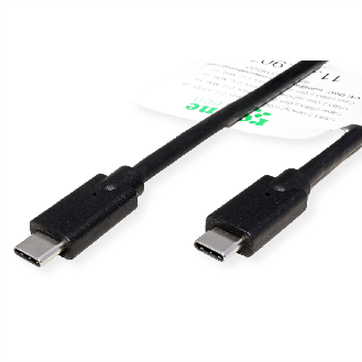 ROLINE GREEN USB 3.2 Gen 2x2 Kabel, Emark, C-C, ST/ST, 20Gbit/s, 100W, schwarz, 2 m-Beschreibung lesen