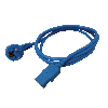 ROLINE Netzkabel, gerade IEC-Buchse, blau, 1,8 m