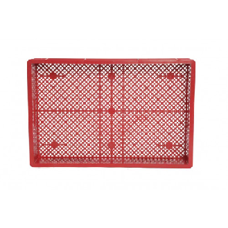 Bac europe ajouré 600x400x90 mm rouge Multiroir-Lire la description
