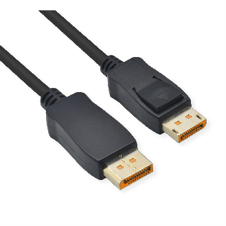ROLINE Câble DisplayPort v2.1, 10K, DP M - DP M, noir, 2 m-Lire la description