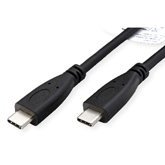 ROLINE RM USB 3.2 Gen 2 Kabel, C-C, ST/ST, 10Gbit/s, Emark, 100W, schwarz, 0,5 m-Beschreibung lesen