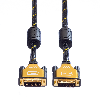 ROLINE GOLD Câble pour écran DVI, M-M, (24+1) dual link, 1 m ROLINE GOLD Câble pour écran DVI, M-M, (24+1) dual link, 1 m
