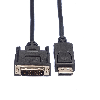 ROLINE DisplayPort Kabel DP ST - DVI ST, schwarz, 1,5 m