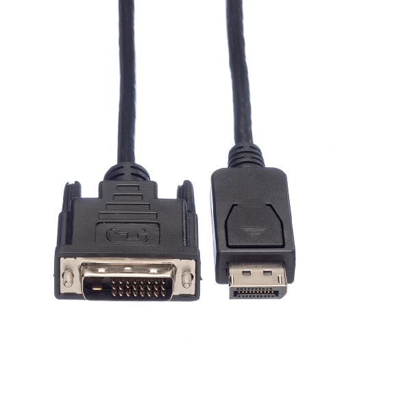 ROLINE DisplayPort Kabel DP ST - DVI ST, schwarz, 1,5 m-Beschreibung lesen