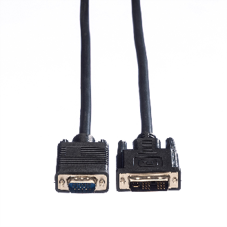 VALUE DVI-VGA Kabel, DVI (12+5) ST - VGA ST, 2 m-Beschreibung lesen