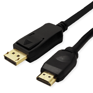 VALUE DisplayPort Kabel DP - UHDTV, ST/ST, schwarz, 1 m-Beschreibung lesen