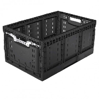Bac pliable noir 600x400x287 mm 59 L Multiroir-Lire la description