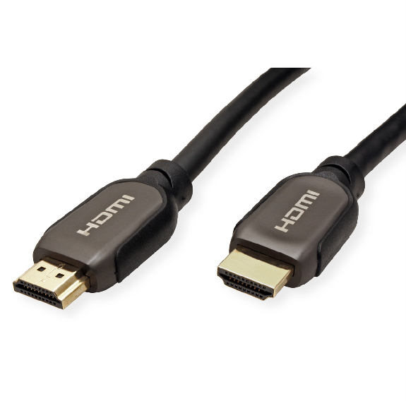 ROLINE ATC 8K HDMI Ultra HD Kabel mit Ethernet, ST/ST, schwarz, 3 m-Beschreibung lesen