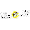 ROLINE ATC 8K HDMI Ultra HD Kabel mit Ethernet, ST/ST, schwarz, 3 m