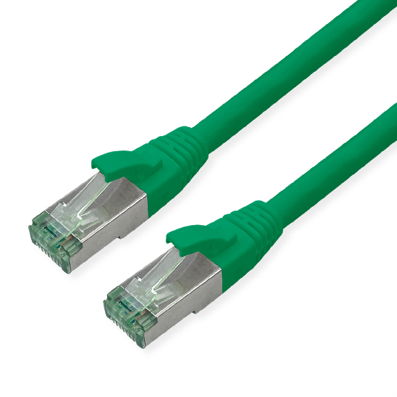 ROLINE RM Cordon Cat.6A S/FTP(PiMF), vert, 2 m-Leggi tutto