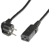 BACHMANN Câble 2P+T - IEC320-C19 16A/250V, noir, 3 m
