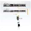 Double câble KVM USB pour supports virtuels, transmission audio