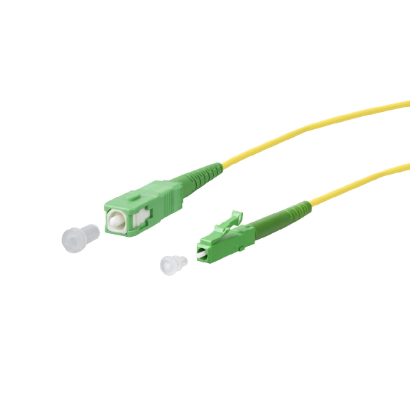 METZ CONNECT OpDAT cordon de brassage, SC-S APC/LC-S APC OS2, 1 m-Lire la description