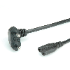 ROLINE Netzkabel Euro-Stecker (abgewinkelt) auf C7, 2pol., schwarz, 1,8 m ROLINE Netzkabel Euro-Stecker (abgewinkelt) auf C7, 2pol., schwarz, 1,8 m