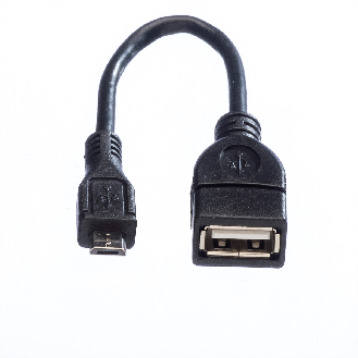VALUE Câble USB 2.0, USB A femellle - Micro USB B mâle, OTG, 0,15 m-Lire la description