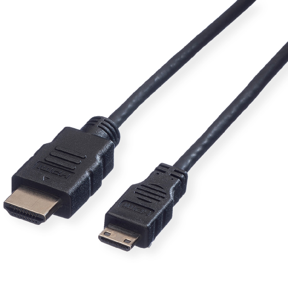 VALUE HDMI High Speed Kabel mit Ethernet, HDMI ST - Mini HDMI ST, 2 m-Beschreibung lesen