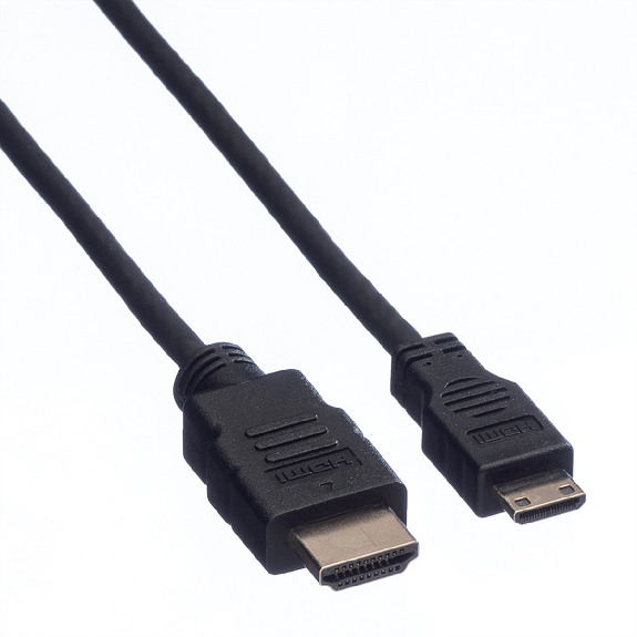 VALUE HDMI High Speed Kabel mit Ethernet, HDMI ST - Mini HDMI ST, 2 m-Beschreibung lesen